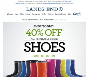 Pretty Land's End Email