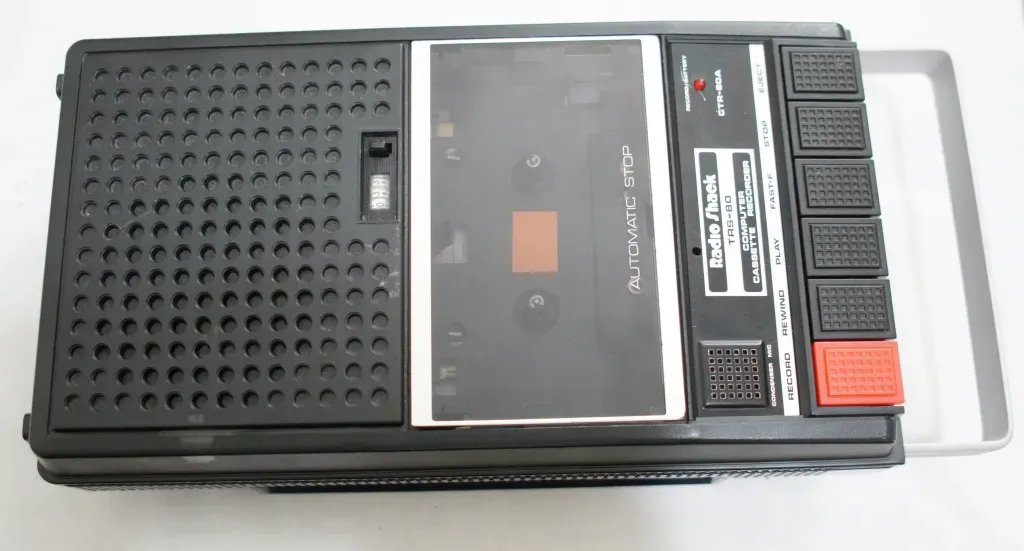 radio shack 1970's tape deck like the one I used to have
