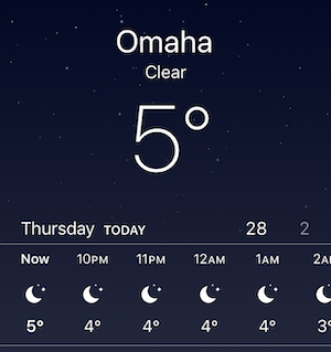 Omaha Temp