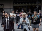 people on phones