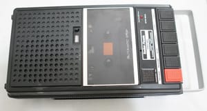 Radio Shack Tape Recorder image from voidstar blog like the one I had in gradeschool