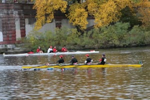 People who enjoy rowing in the river more than I enjoy rowing in my living room