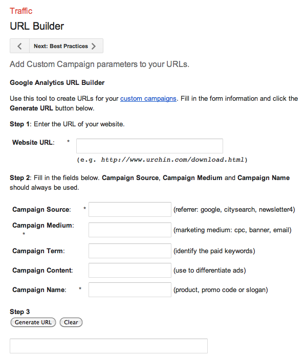 Google URL Builder